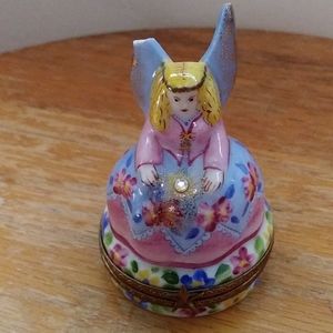 Limoges Millennium Trinket Box Compromised Wing; Gorgeous